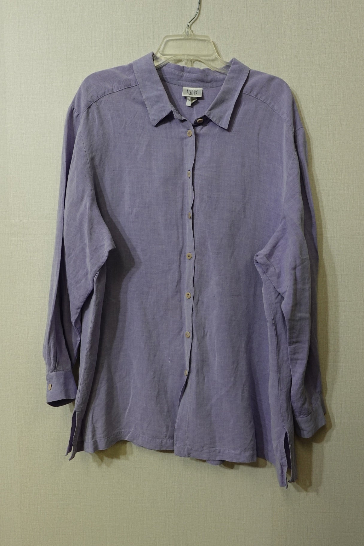 Eileen Fisher, 3/4 Sleeve Button Down, Size 2X