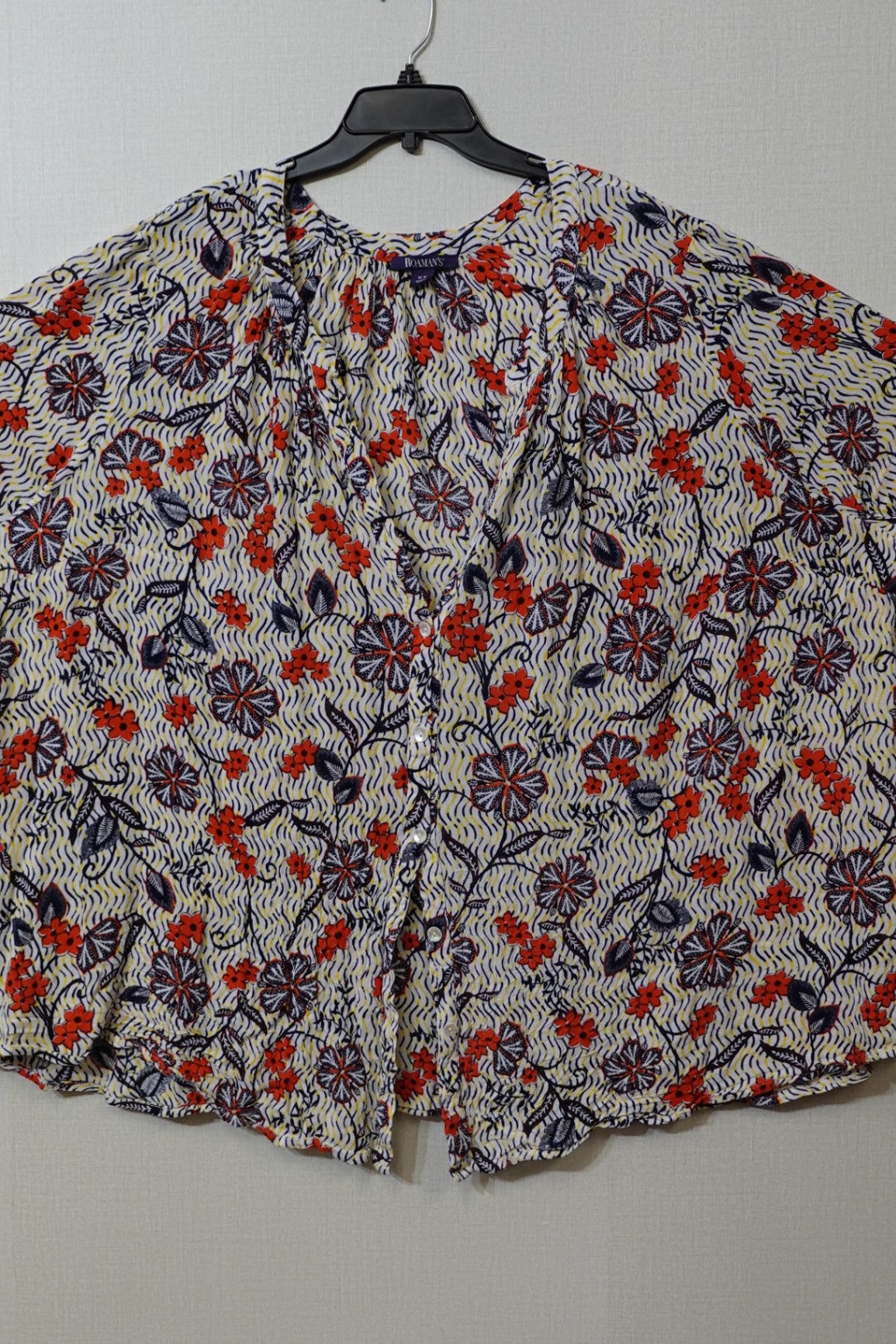 Roaman's, Short Sleeve Top, Size 36W