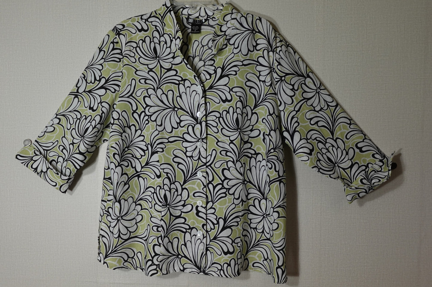 Carol little, 3/4 Sleeve Top, Size 1X