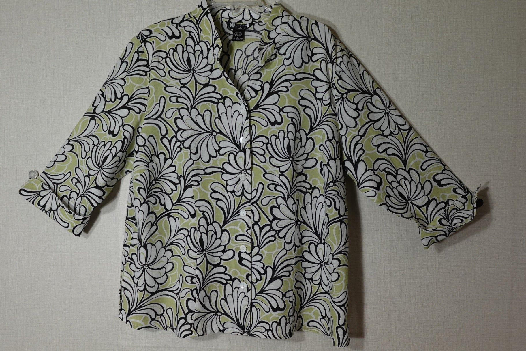 Carol little, 3/4 Sleeve Top, Size 1X