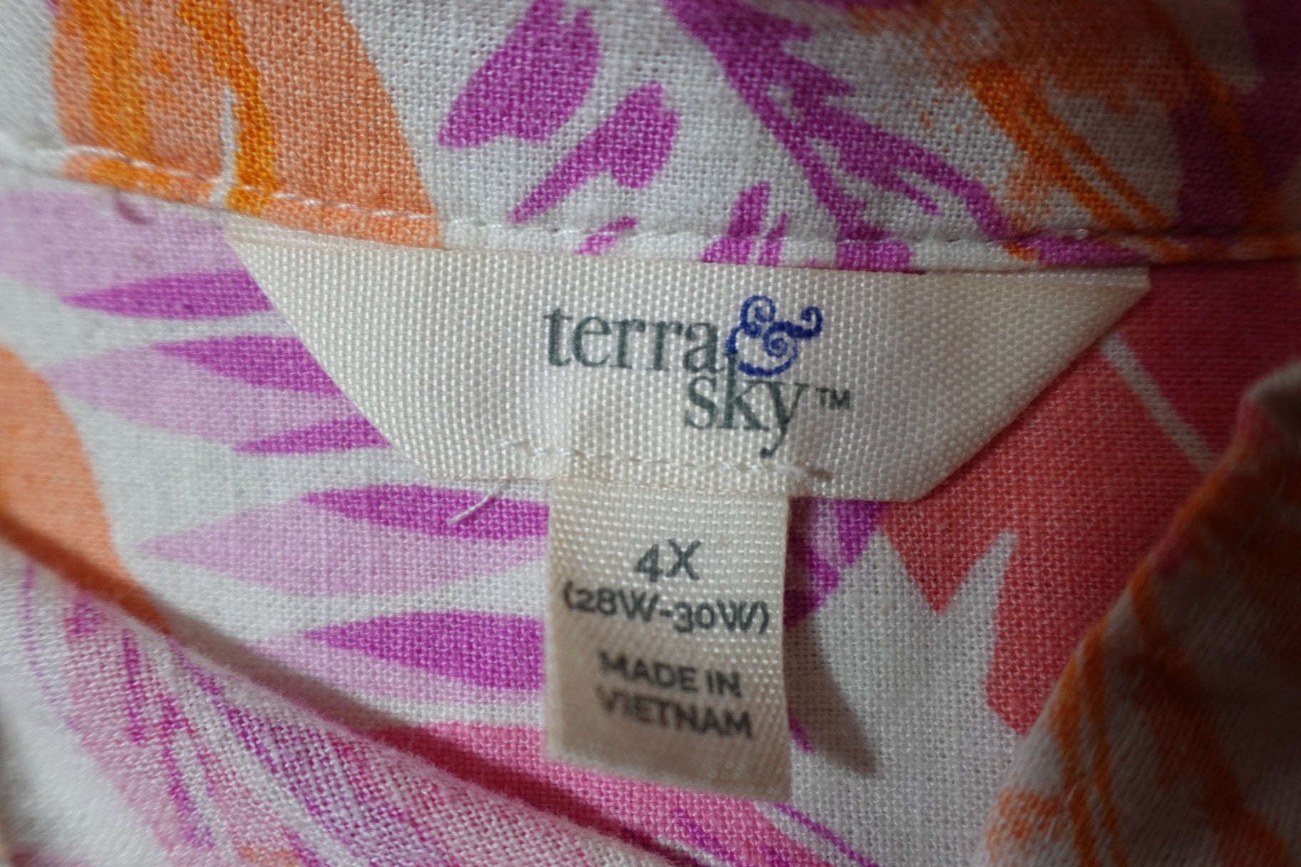 Terra & sky, Short Sleeve Top, Size 28W/30W