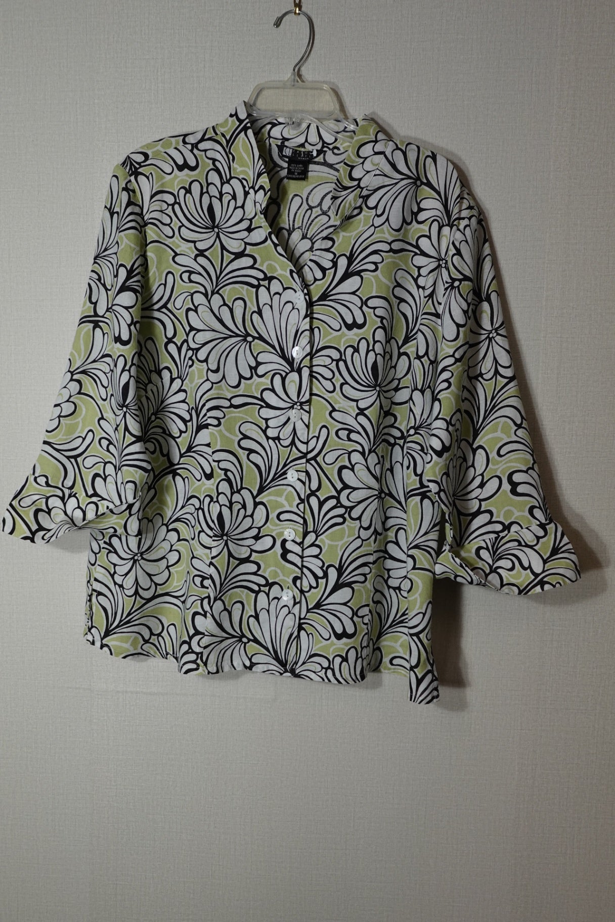 Carol little, 3/4 Sleeve Top, Size 1X