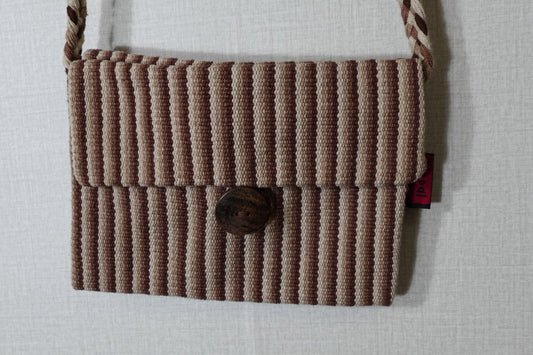 Friends International , Upcycled Fairtrade Bag, Size Large thin messenger