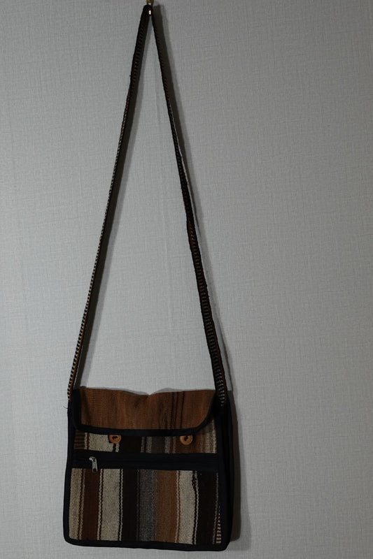 Friends International , Upcycled Fairtrade Bag, Size Large thin messenger
