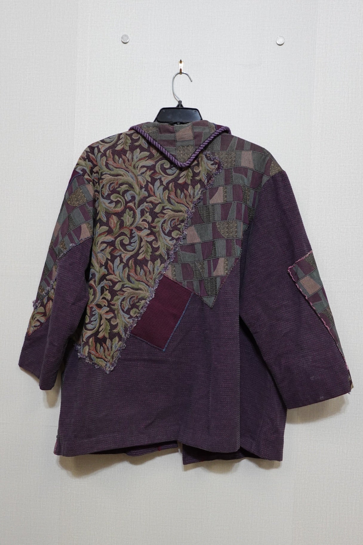 Designs By Sharon, Boho Patchwork Jacket (Damaged Spot On Front Panel), Size Xl