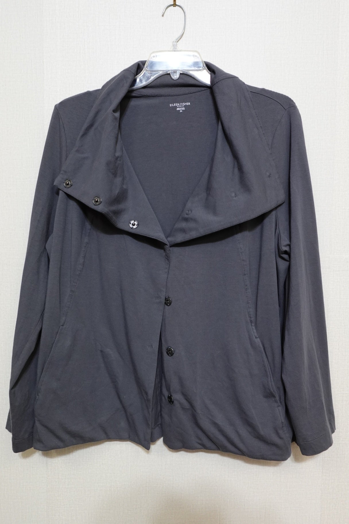 EILEEN FISHER, Cardigan/Light Layer, Size 2X