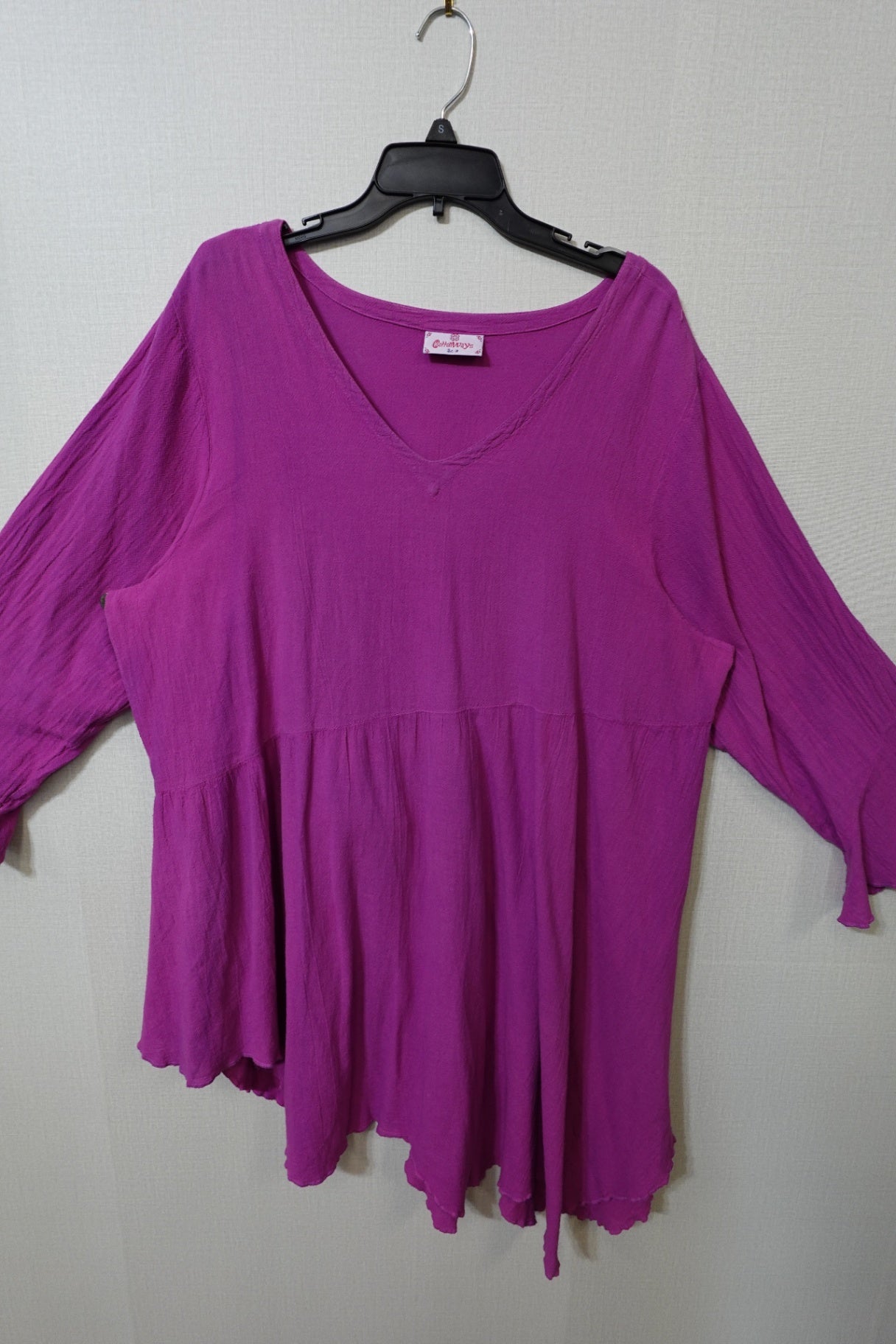 Cotton Ways, 1/2 Sleeve Tunic Short Dress, Size 3X