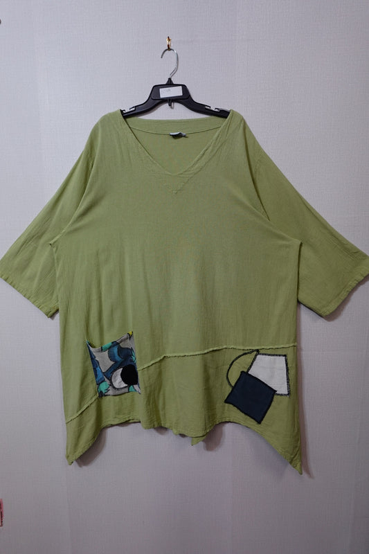 Cotton Ways, 1/2 Sleeve Tunic Short Dress, Size 4X