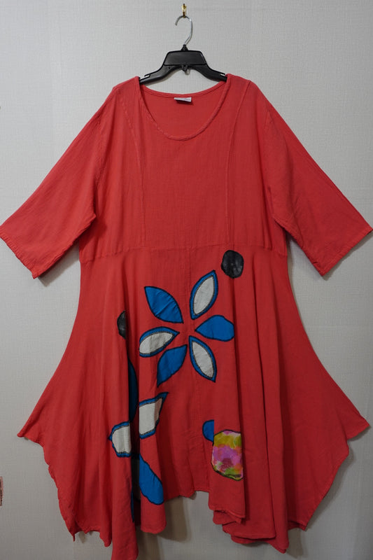 Cotton Ways, 1/2 Sleeve Dress, Size 4X