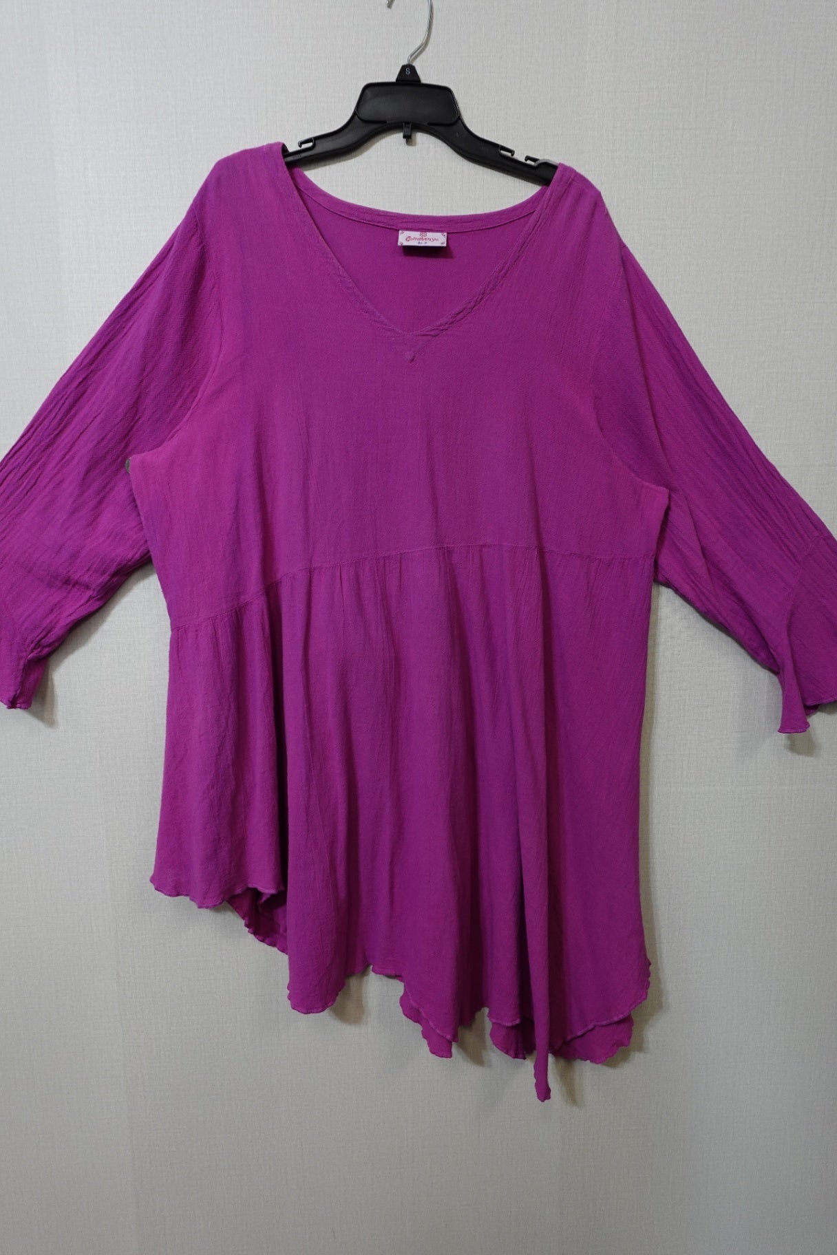 Cotton Ways, 1/2 Sleeve Tunic Short Dress, Size 3X