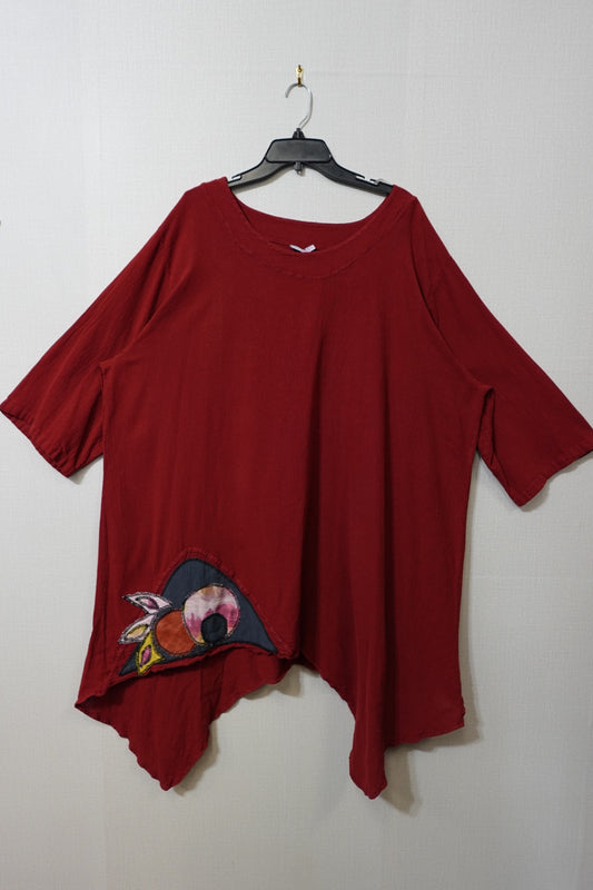 Cotton Ways, 1/2 Sleeve Tunic Short Dress, Size 4X