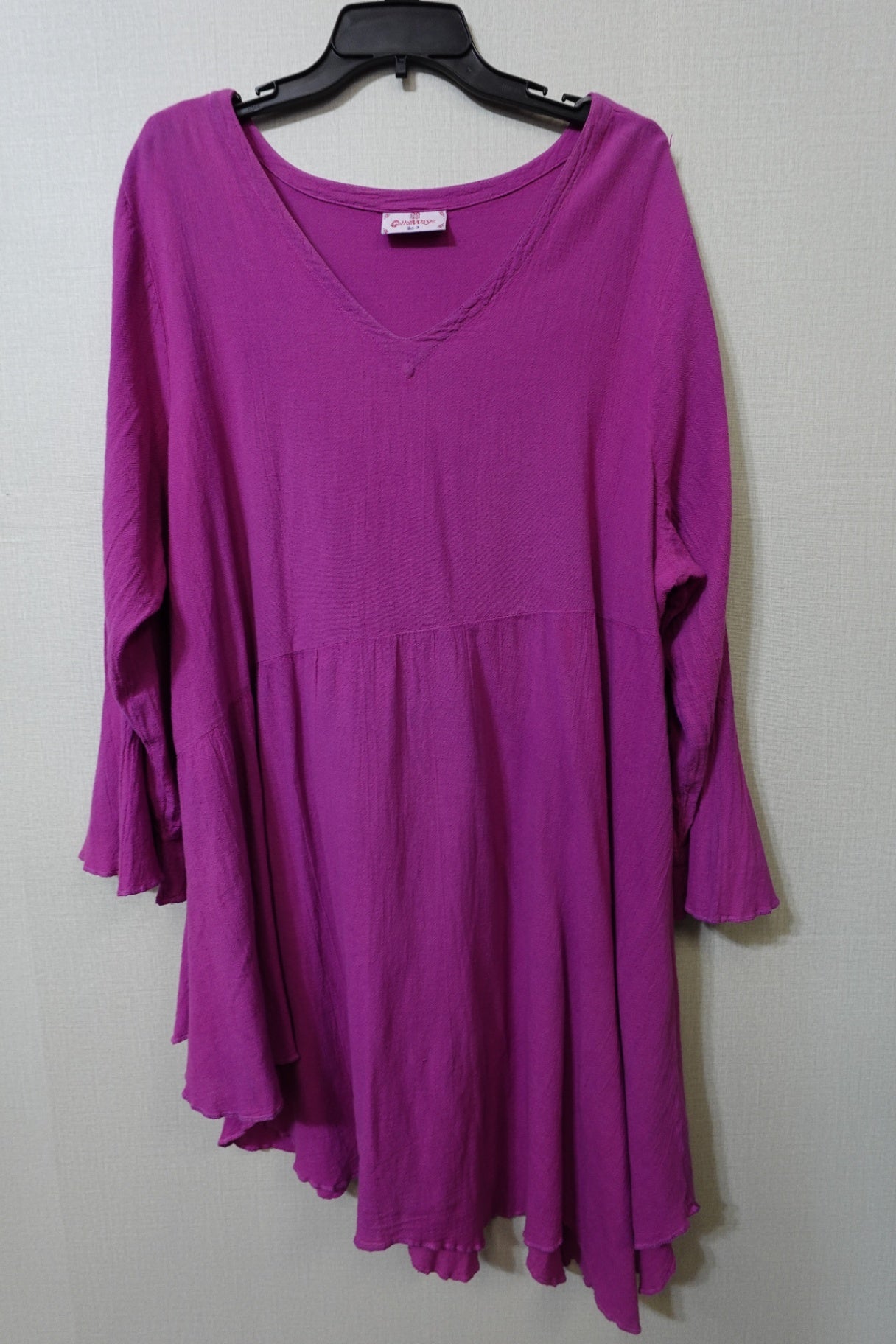 Cotton Ways, 1/2 Sleeve Tunic Short Dress, Size 3X