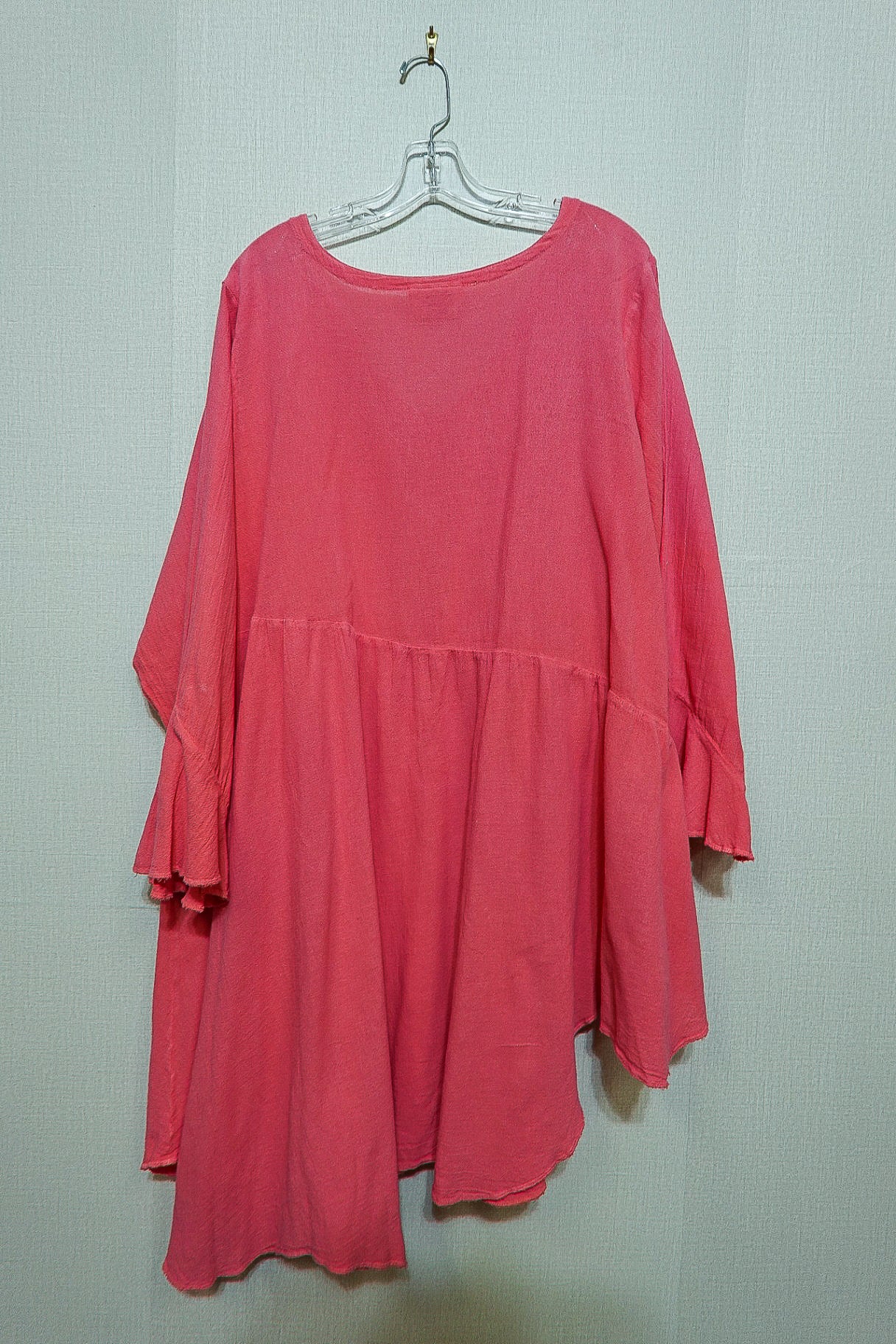 Cotton Ways, 3/4 Sleeve Tunic Short Dress, Size 3X