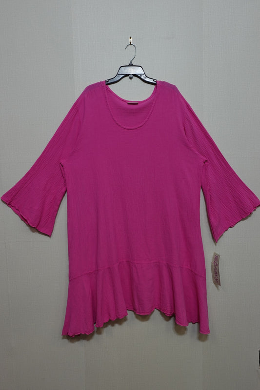 NEW Cotton Ways, 1/2 Sleeve Tunic Short Dress, Size 4X