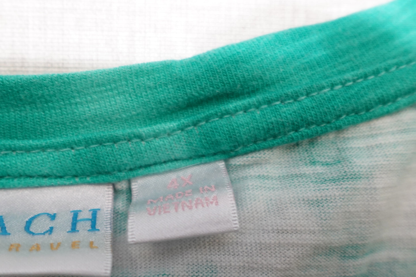 Belle Beach, T-Shirt Shorts Sleeve, Size 4X