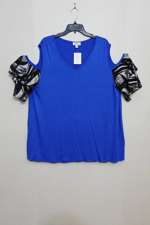 TAMSY, new Shorts Sleeve Top, Size XL/2X (1X)