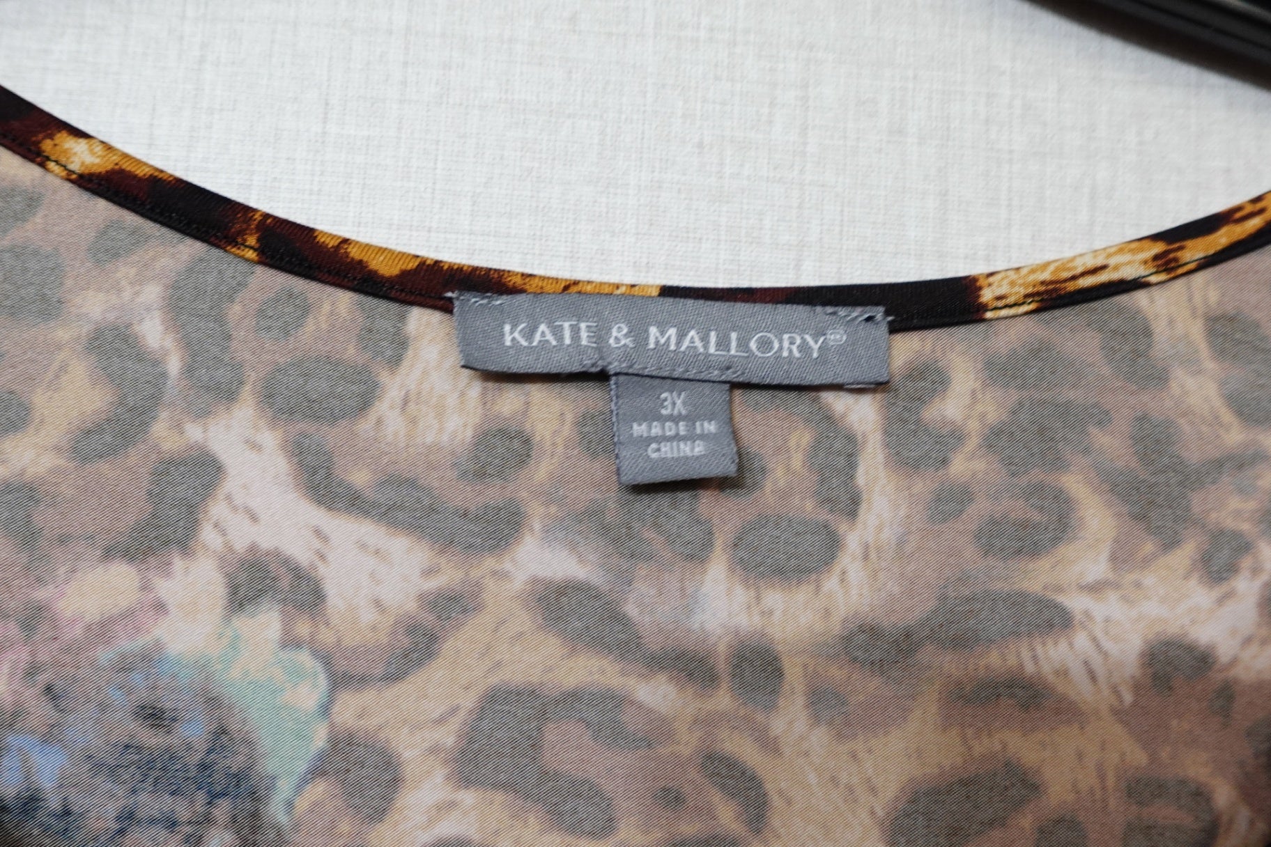 KATE & MALLORY, 3/4 sleeve top, Size 3X