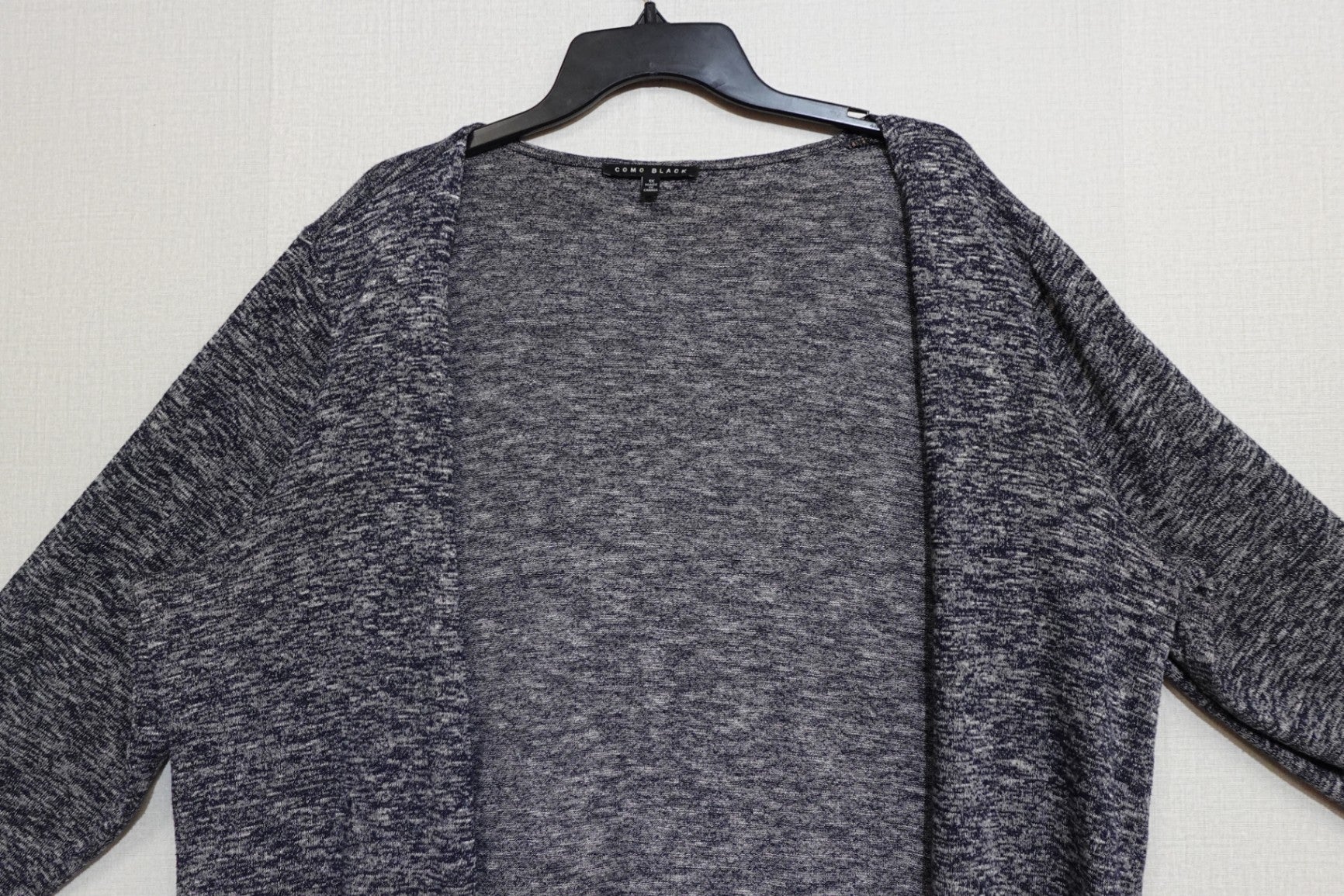 Como Black, Cardigan Extended Length, Size XL/2X (label 1X)