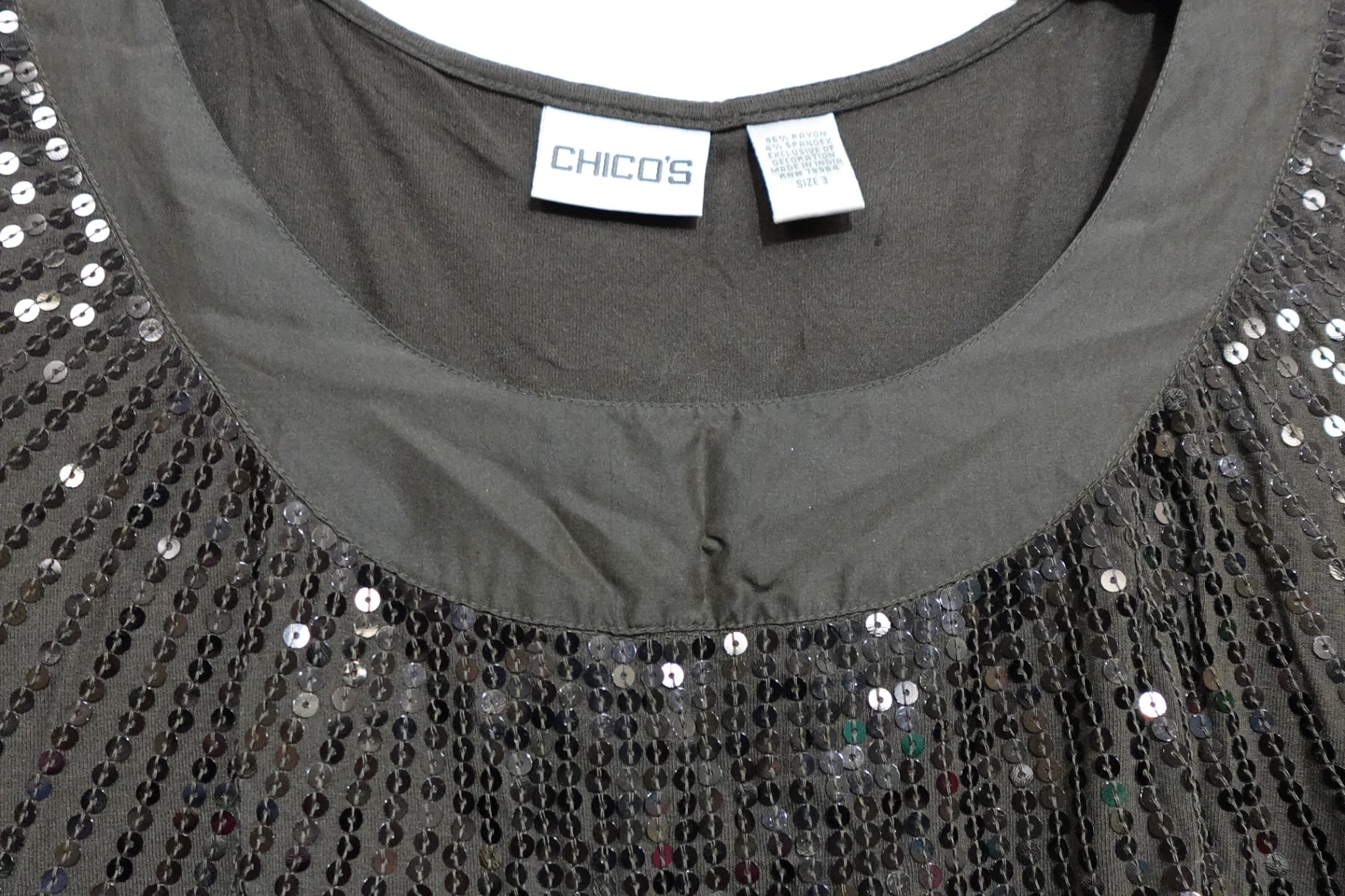 Chico's, 3/4 Sleeves Top, Size 16/18 (Chico's 3)