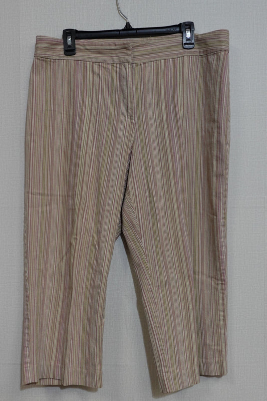 Villager (Liz Claiborne), Cropped Pants, Size 16