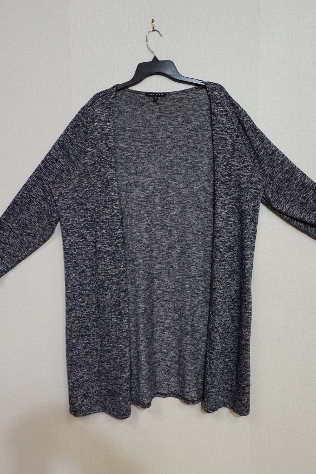Como Black, Cardigan Extended Length, Size XL/2X (label 1X)
