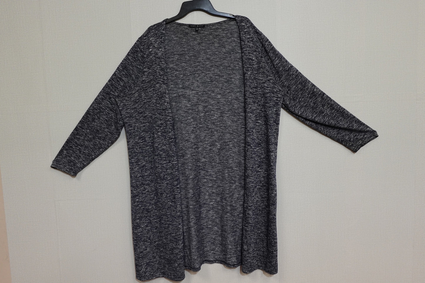 Como Black, Cardigan Extended Length, Size XL/2X (label 1X)