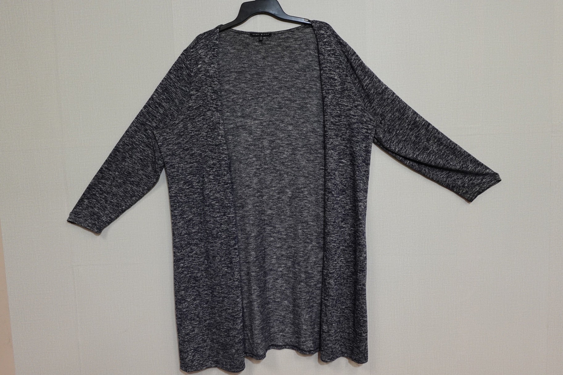 Como Black, Cardigan Extended Length, Size XL/2X (label 1X)