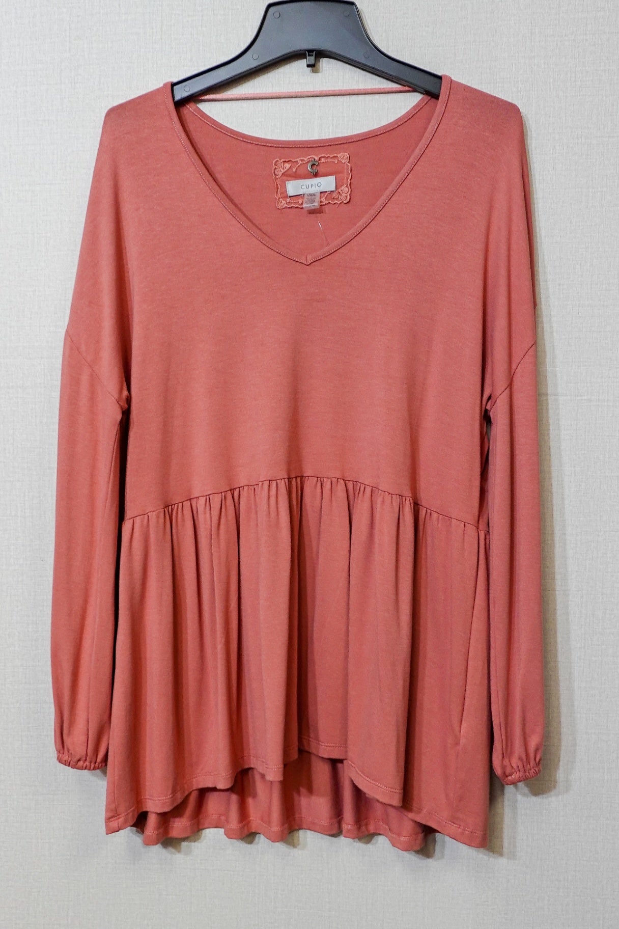 Cupio, Long Sleeves Top, Size Large