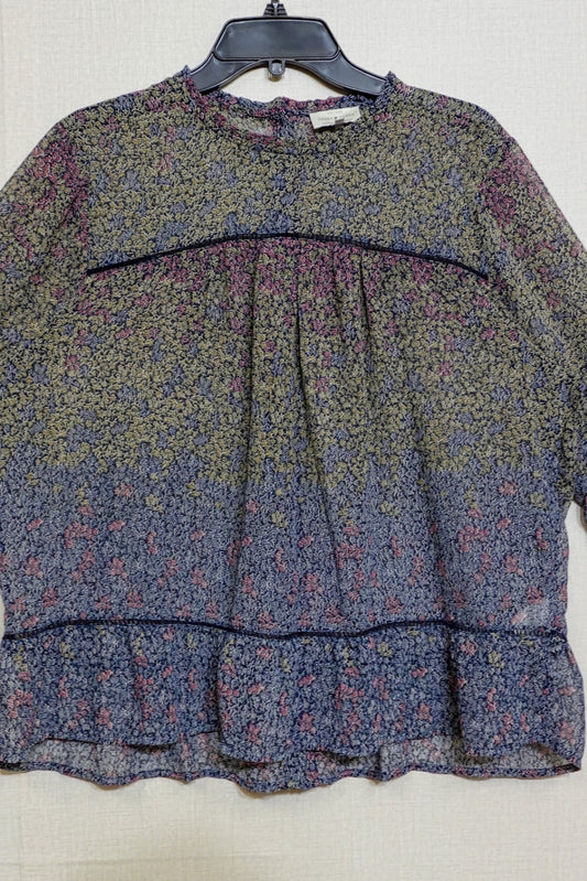 Lucky Brand, 3/4 Sleeve Top, Size XL