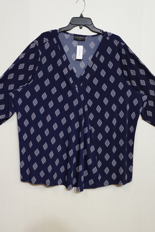 Lane Bryant, New 3/4 sleeve top, Size 26/28