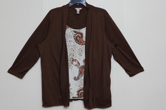 White Stag, 3/4 Sleeve Top, Size 20