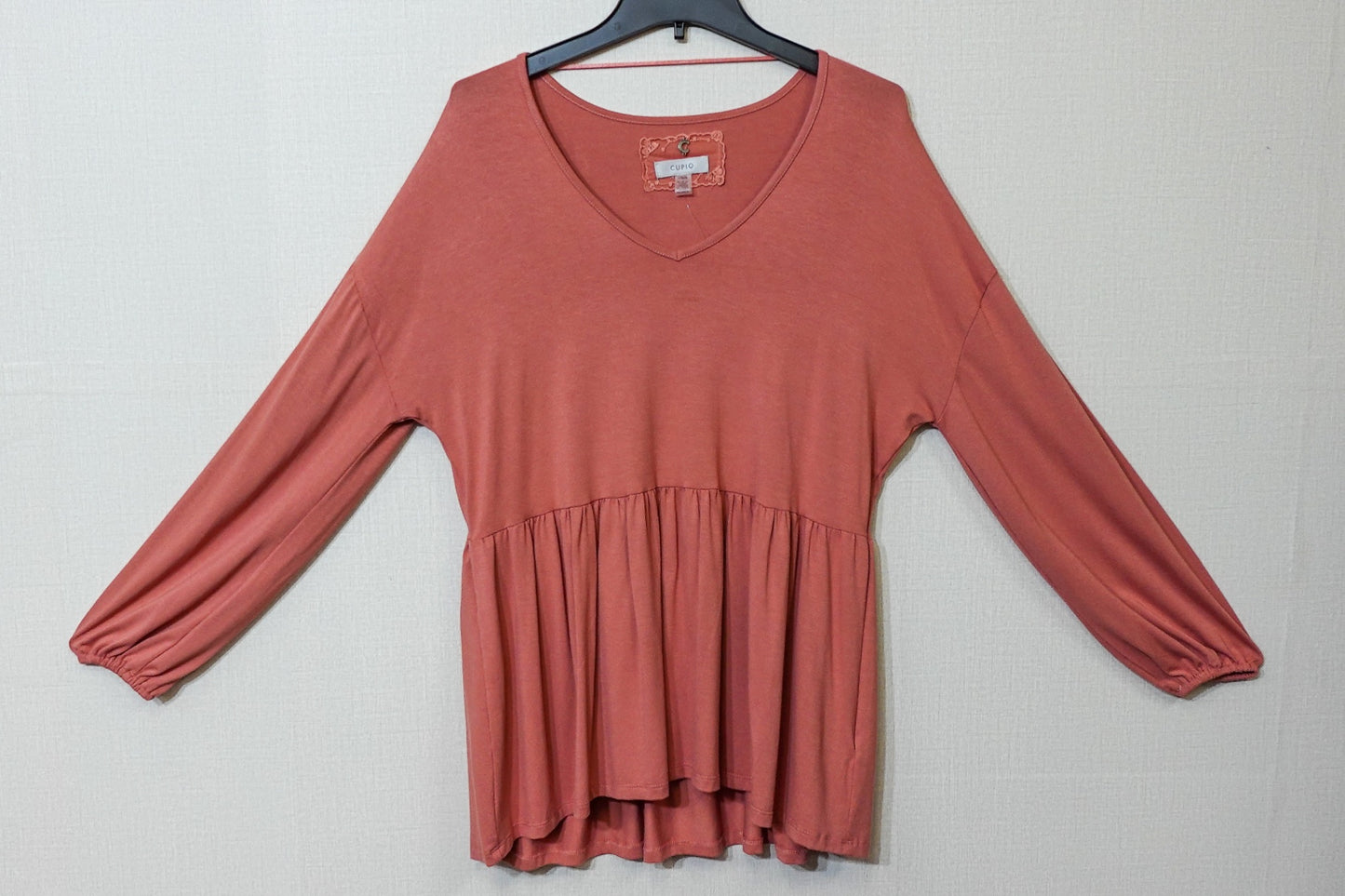 Cupio, Long Sleeves Top, Size Large