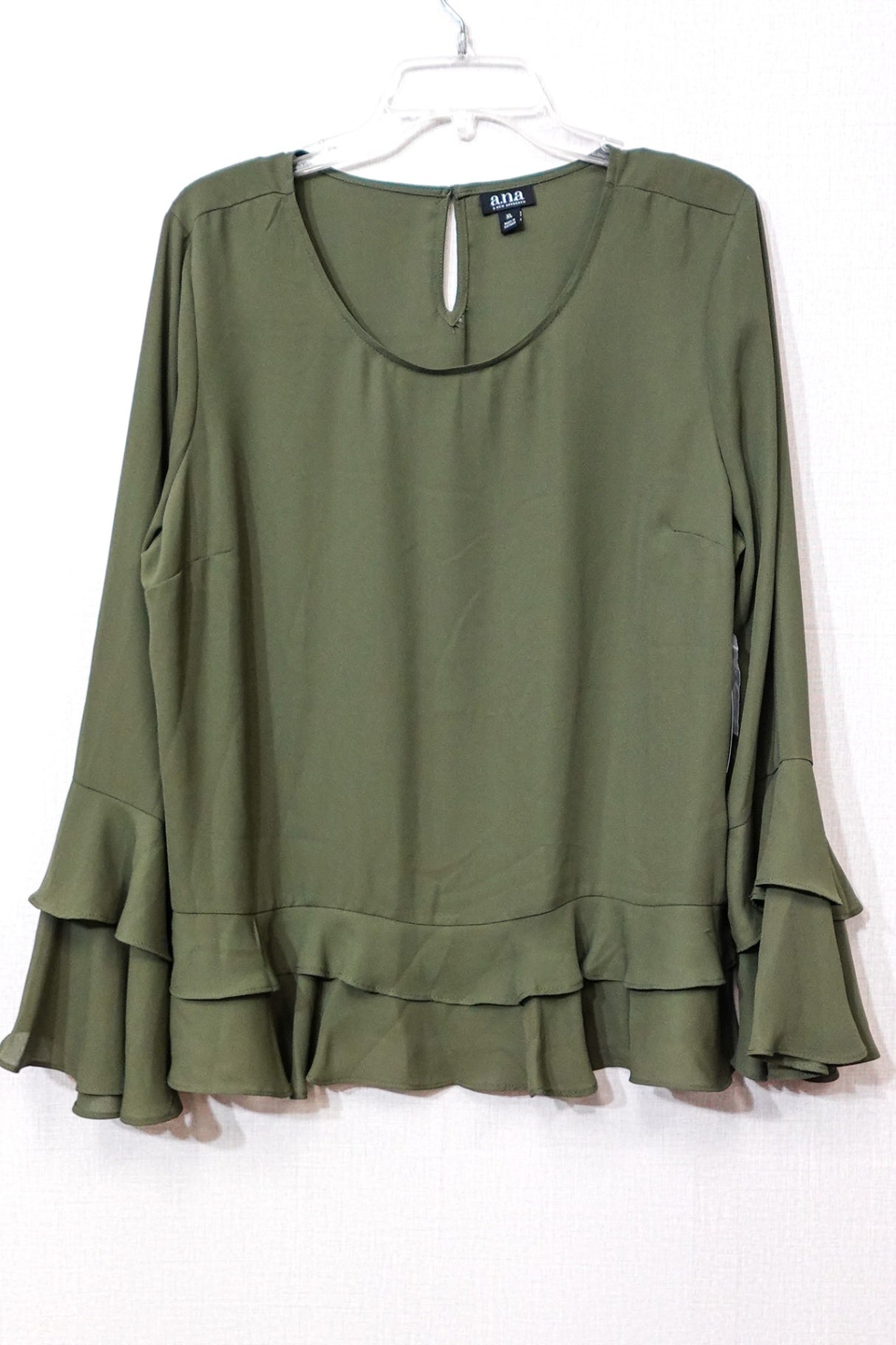 A.N.A., New Long Sleeve Top, Size XL