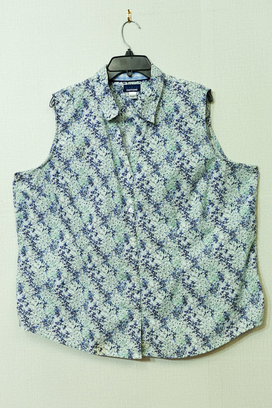 Basic Editions, Sleeveless Shirt, Size 2X