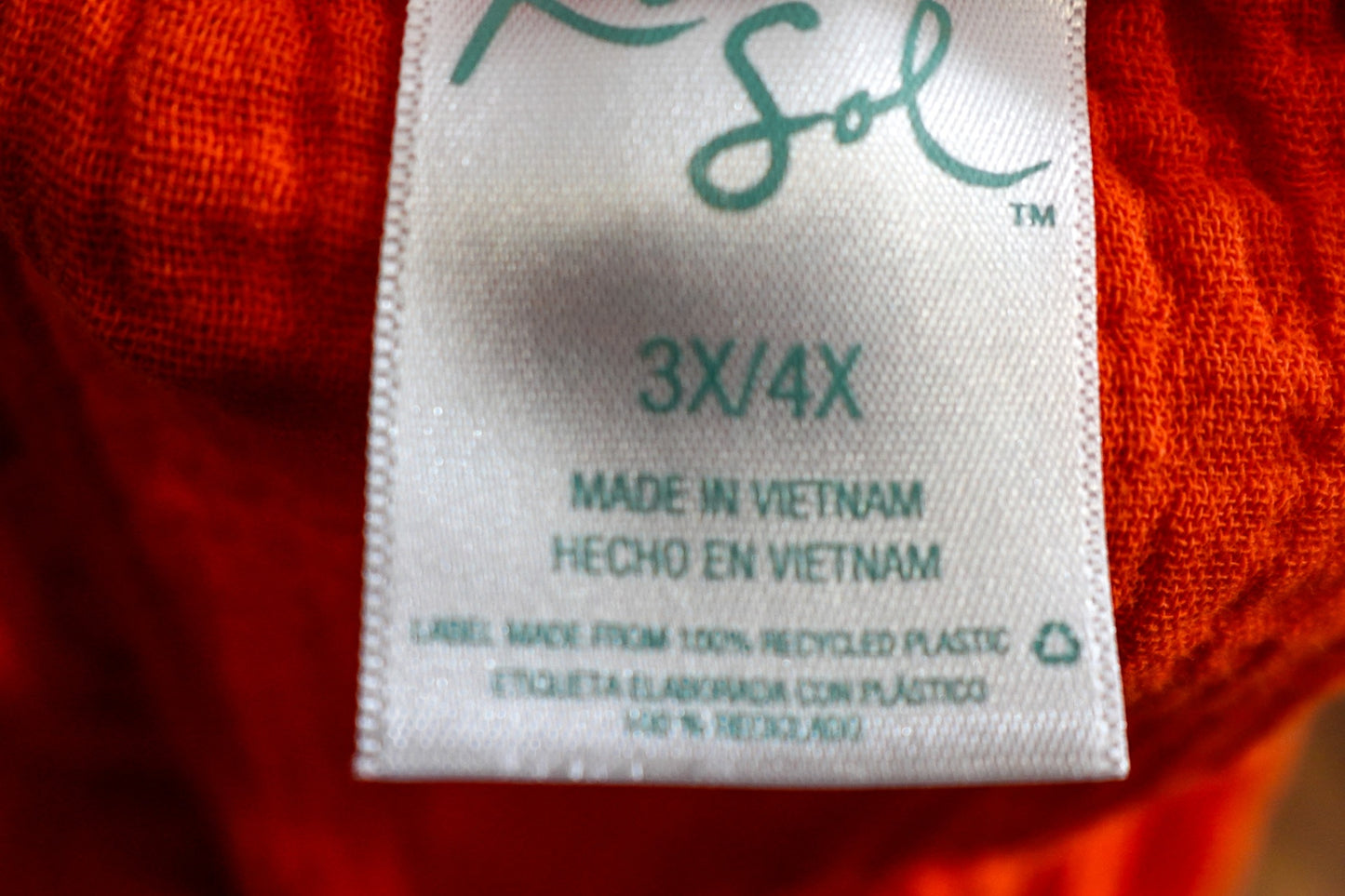 Kona Sol, Beach Cover Up, Size 3X/4X