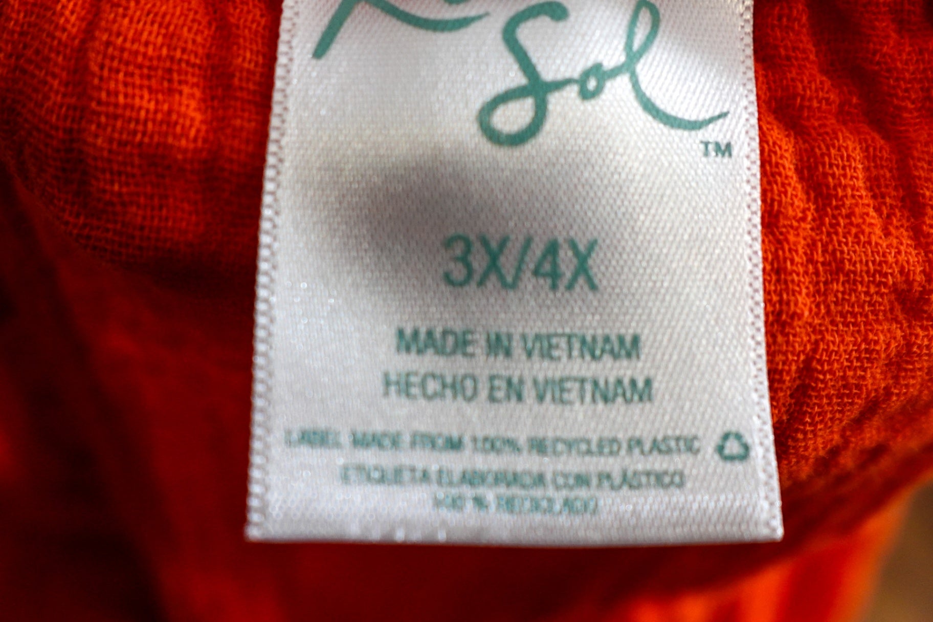 Kona Sol, Beach Cover Up, Size 3X/4X