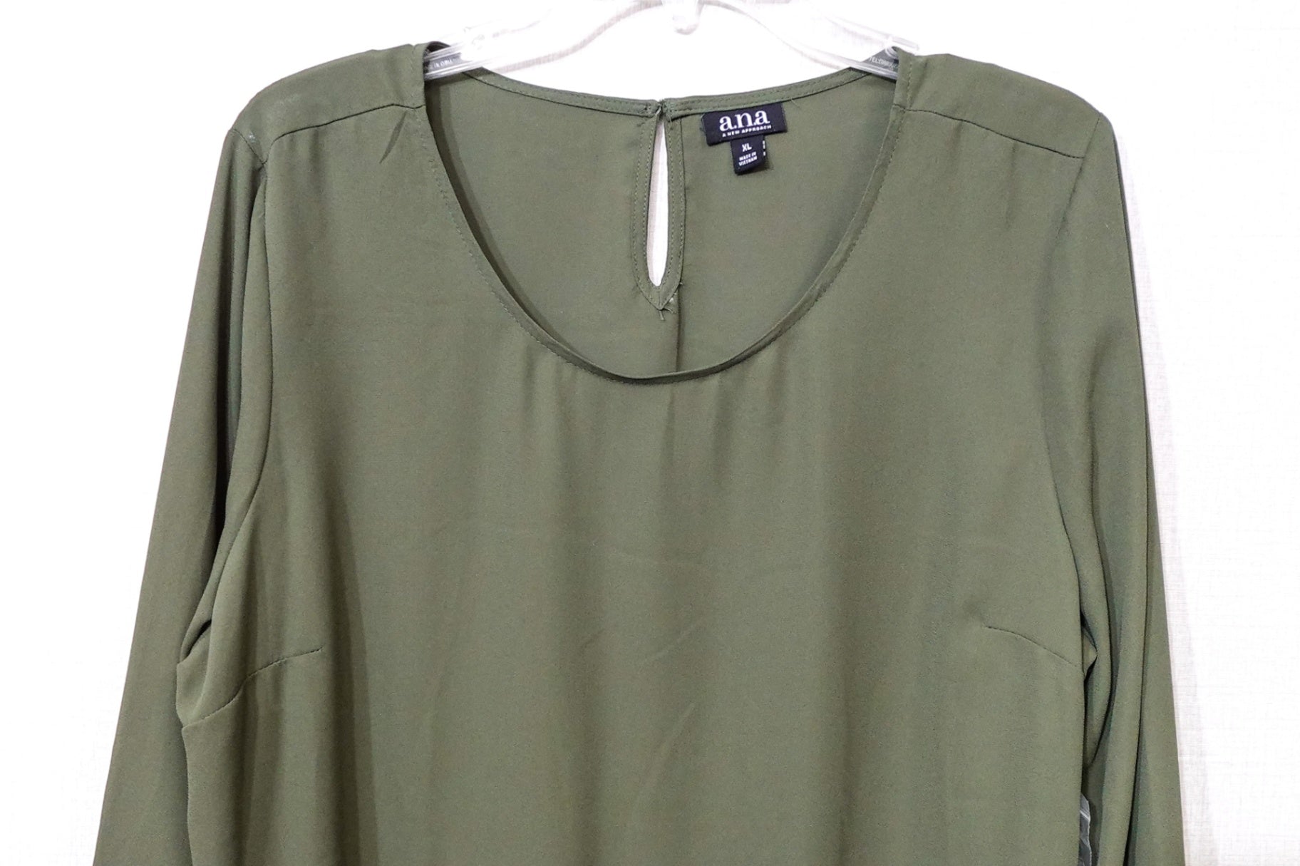 A.N.A., New Long Sleeve Top, Size XL
