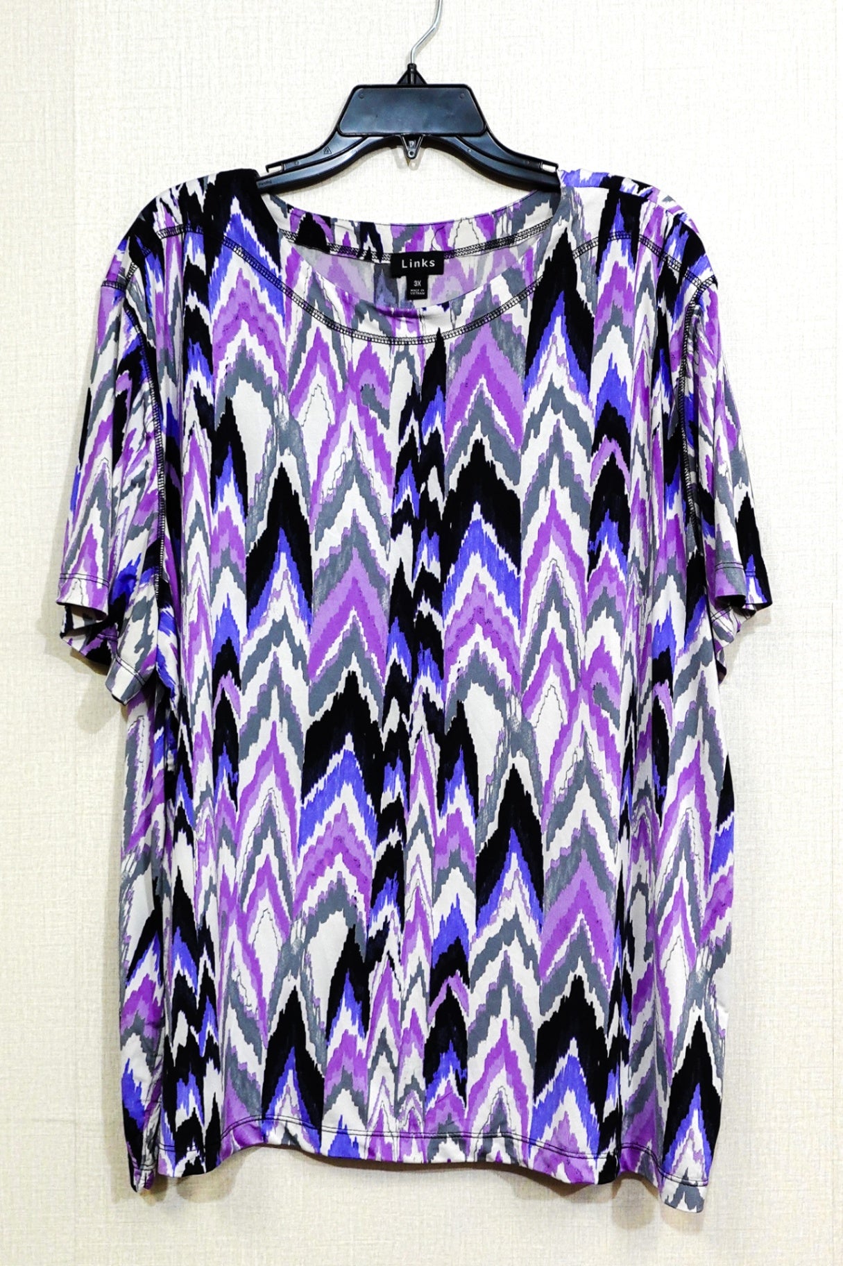 Links, Shorts Sleeve Top, Size 3X