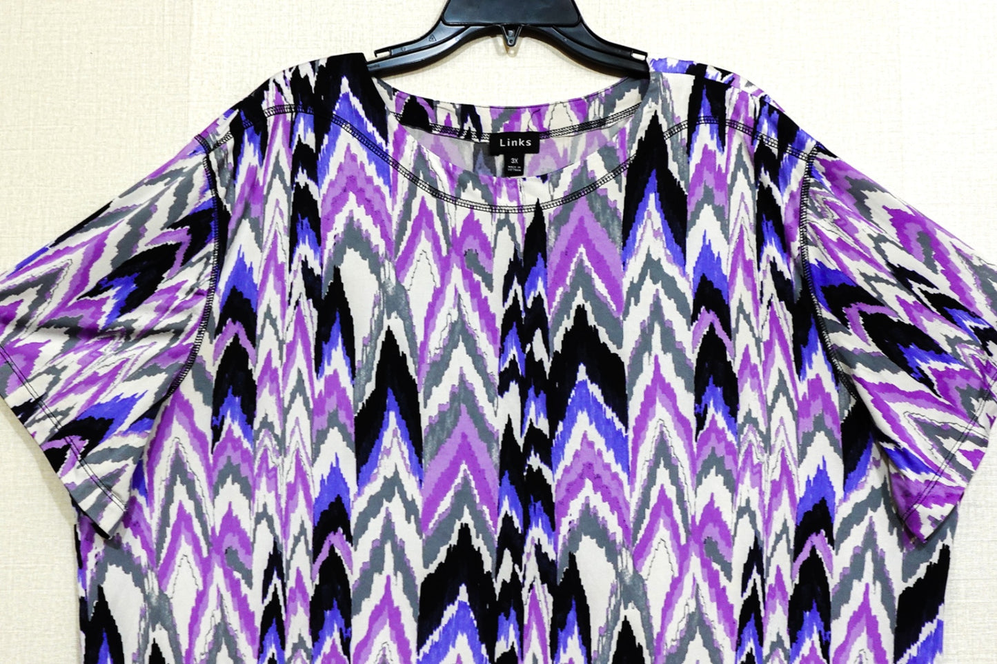 Links, Shorts Sleeve Top, Size 3X