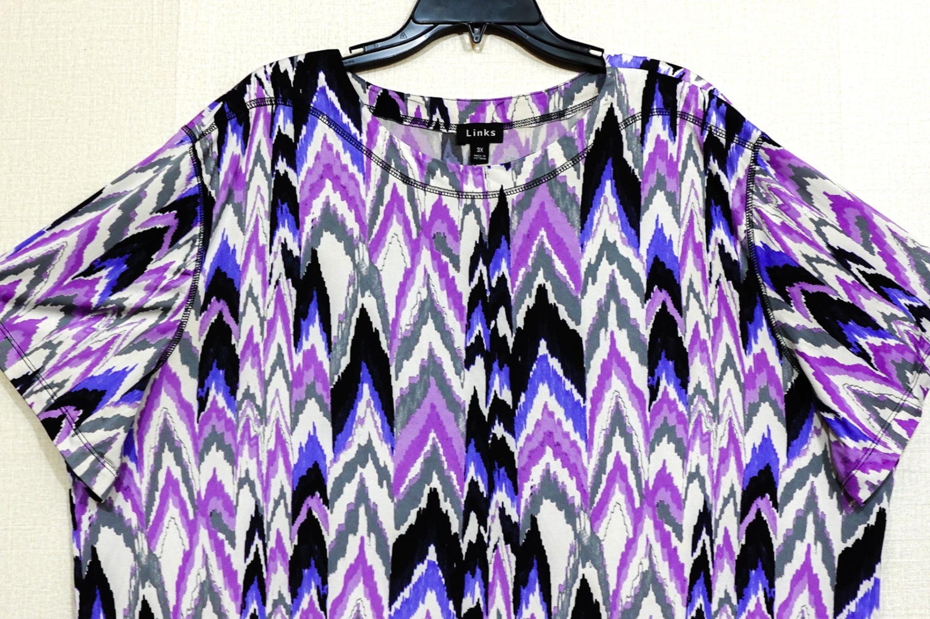 Links, Shorts Sleeve Top, Size 3X