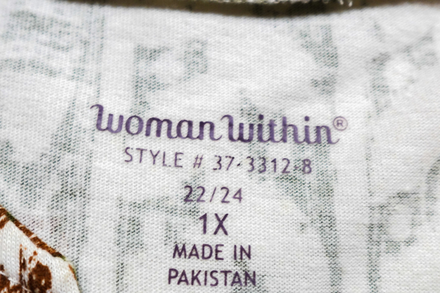 Woman Within, Short Sleeved Top, Size 22/24