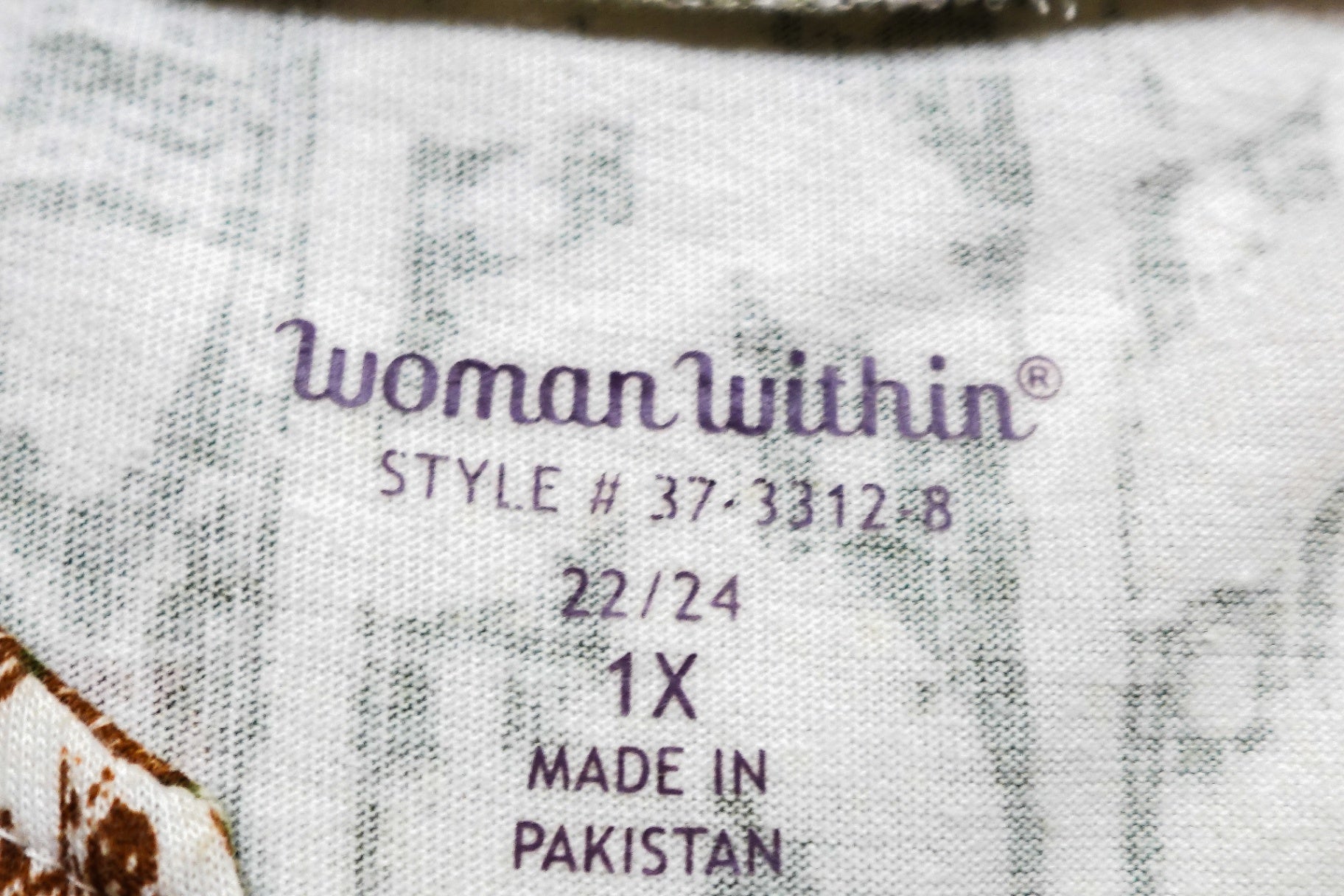 Woman Within, Short Sleeved Top, Size 22/24