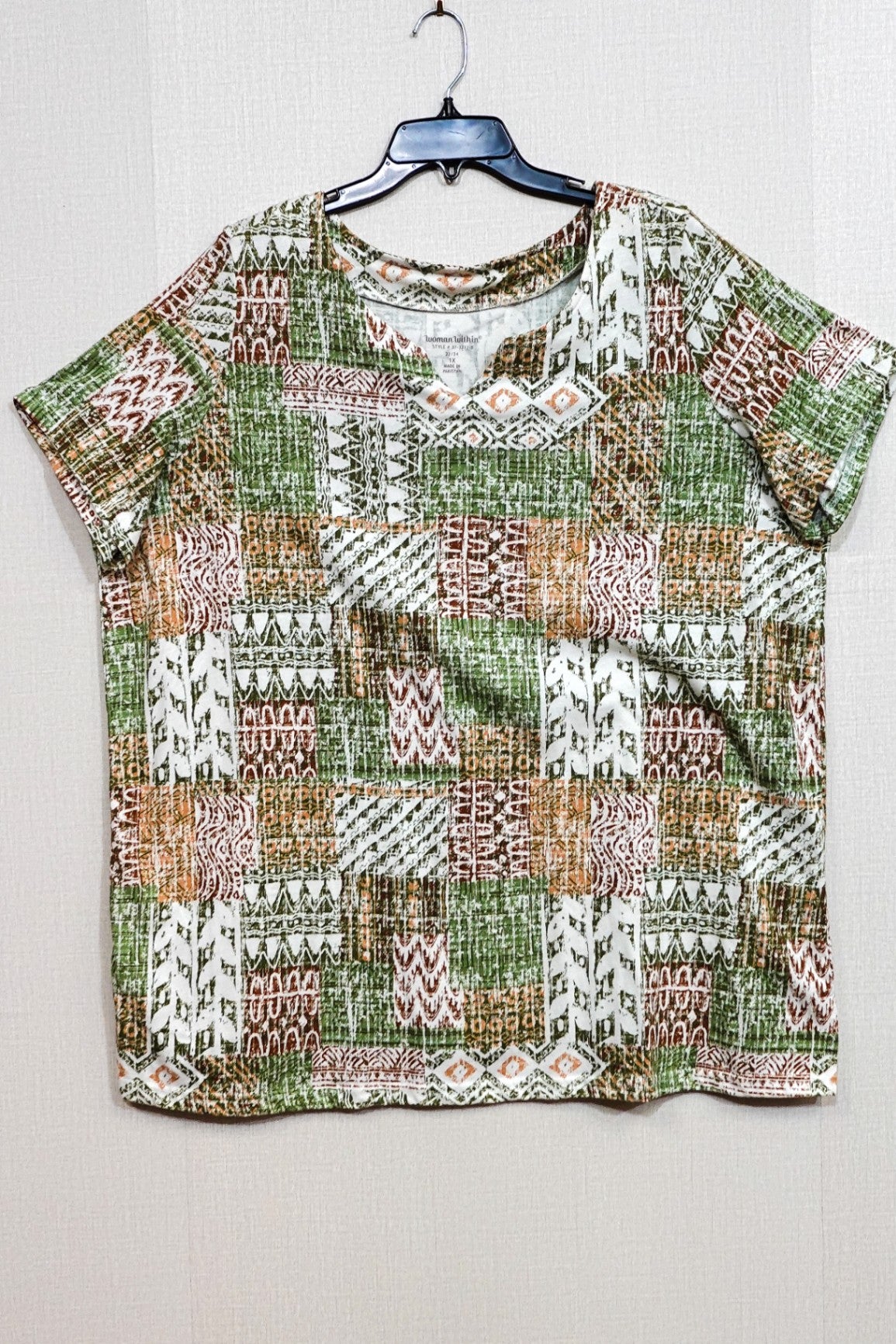 Woman Within, Short Sleeved Top, Size 22/24