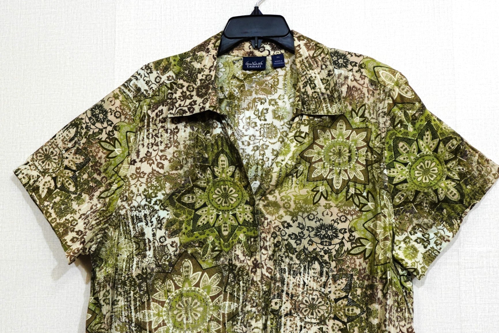 Gloria Vanderbilt, Short Sleeved Top, Size 2X