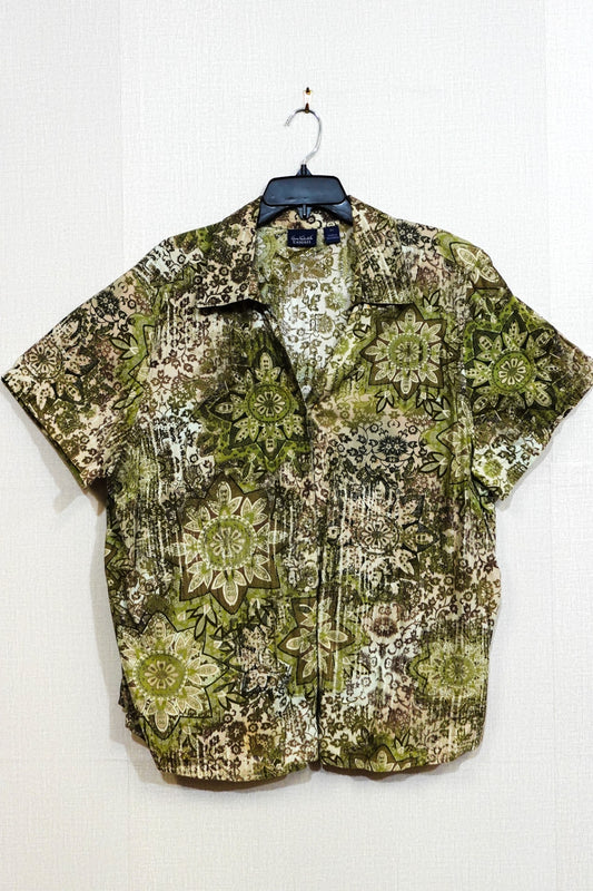 Gloria Vanderbilt, Short Sleeved Top, Size 2X