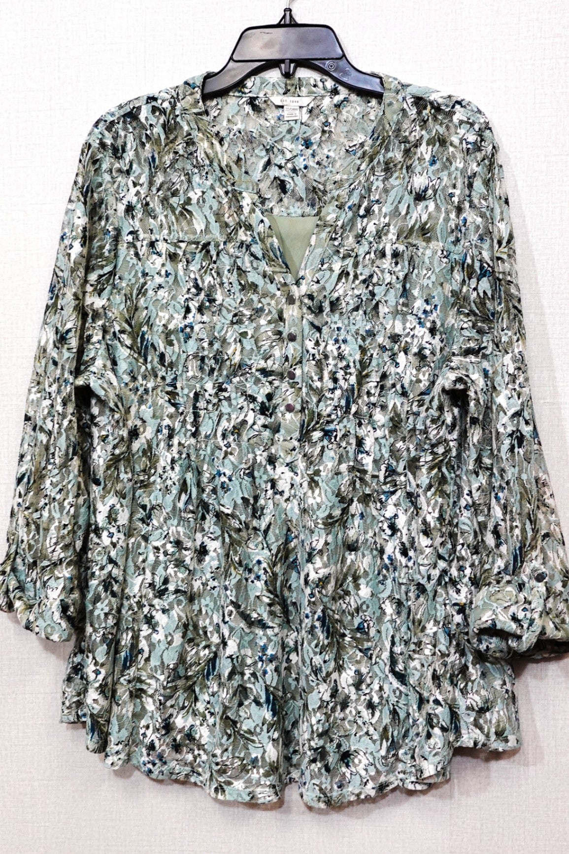 Cato, Long Sleeves Top, Size 22/24W