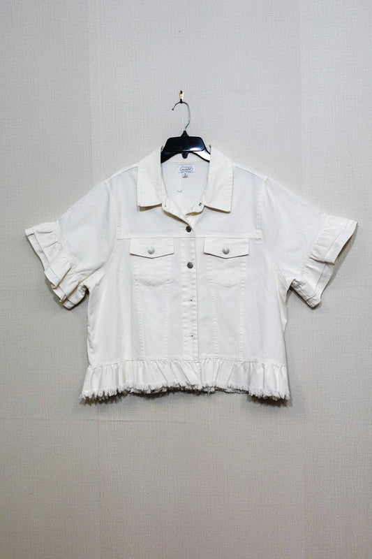 Mud Pie, New Short Sleeved Top, Size Xl