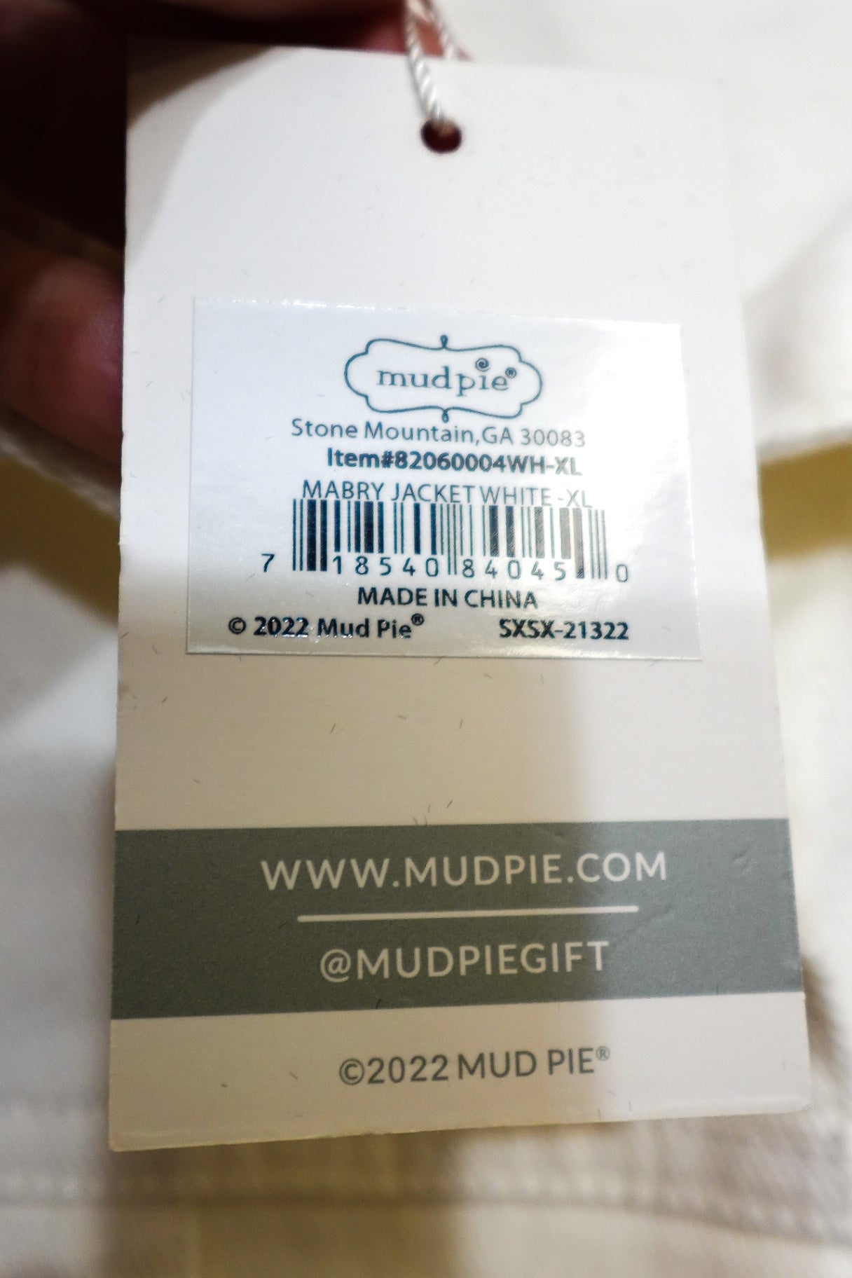 Mud Pie, New Short Sleeved Top, Size Xl