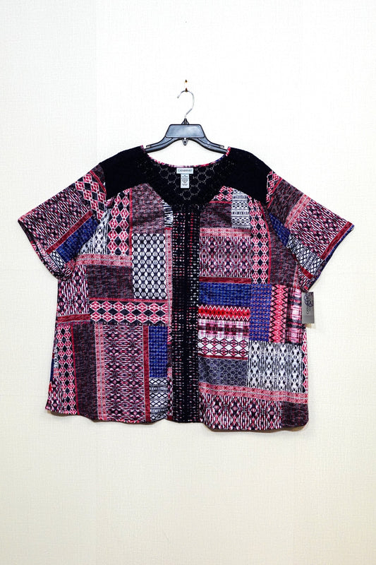 Catherines, New Short Sleeve Top, Size 26/28W
