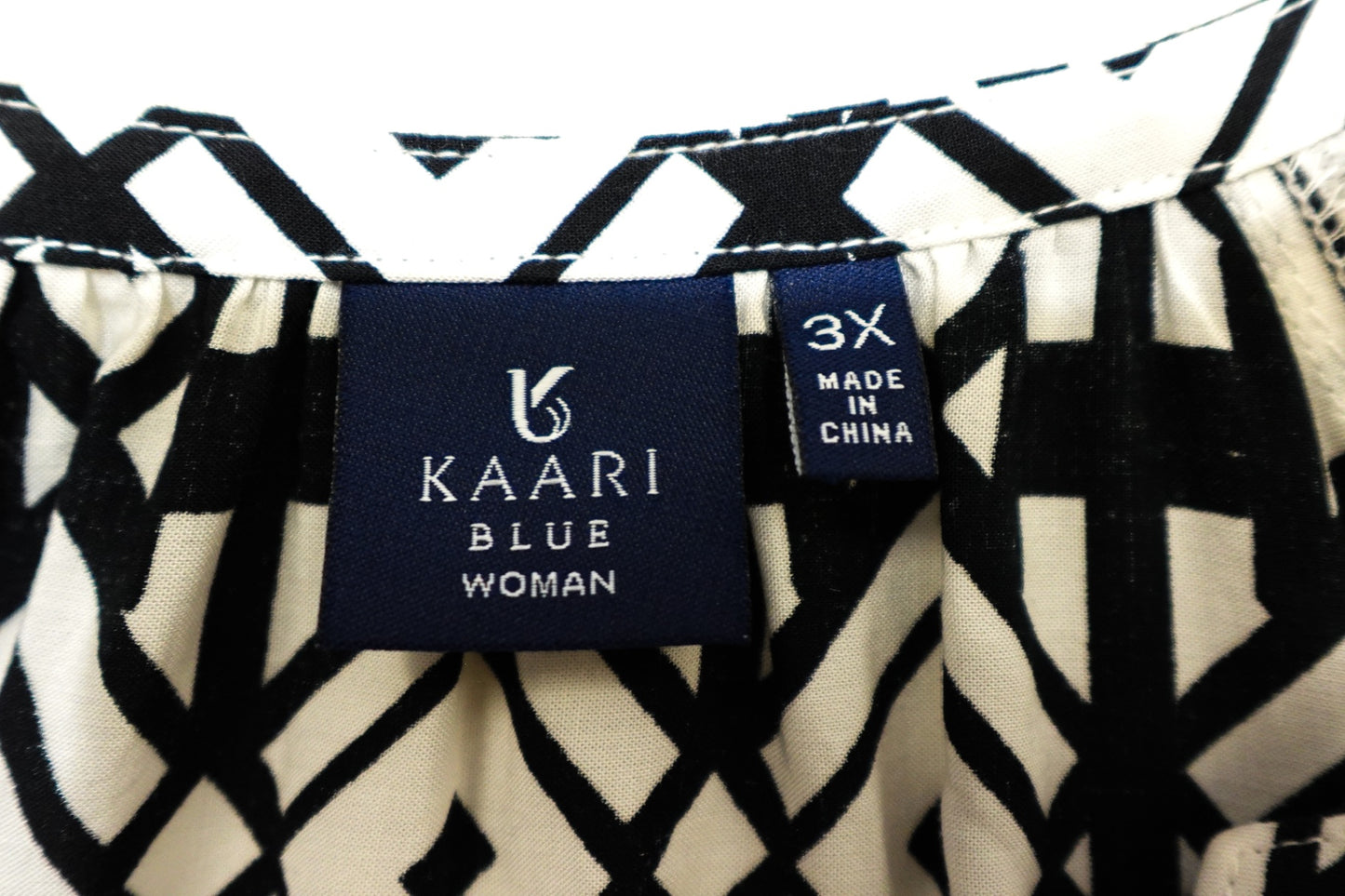 KAARI, 3/4 Sleeve Top, Size 3X